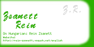 zsanett rein business card